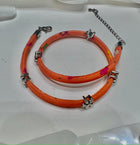 Fabric Cord Bracelets/Lobster Clasp/Asst Colors SOLD as set of 4