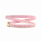 Light Pink Double Wrap Cork Bracelet MEDIUM/GOLD