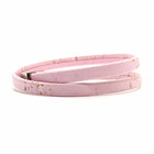Light Pink Double Wrap Cork Bracelet LARGE/SILVER