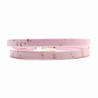 Light Pink Double Wrap Cork Bracelet MEDIUM/GOLD