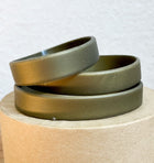 Olive Green Stretch Silicone Bracelet SOLD as SET/3