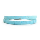 Light Blue Double Wrap Cork Bracelet MEDIUM/GOLD